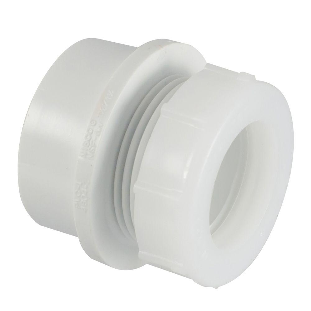 PVC Trap Adapter, [Image Source](https://www.homedepot.com/p/Nibco-1-1-2-in-x-1-1-2-in-PVC-DWV-Trap-Adapter-C480127HD112114/100342402)